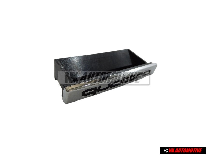 Genuine Audi QUATTRO Front Grill Badge Emblem Chrome - 8T0853736A 2ZZ