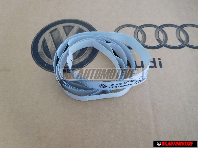 Genuine VW Trim Strip For Rear Panel Satin Black - 191853937 6BX