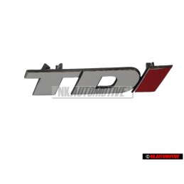 Genuine VW LT TDI Front Grill Badge Emblem Chrome/Red - 2D0853679B EQW