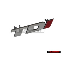 Genuine VW LT TDI Front Grill Badge Emblem Chrome/Red - 2D0853679B EQW