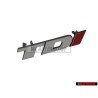 Genuine VW LT TDI Front Grill Badge Emblem Chrome/Red - 2D0853679B EQW