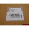 Genuine VW Golf MK4 Bora 1.8 Rear Boot Badge Emblem Chrome - 3B0853675 739