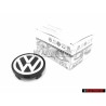 Genuine VW Alloy Wheel Centre Cap Black Chrome - 7D0601165 BXF
