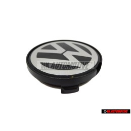 Genuine VW Alloy Wheel Centre Cap Black Chrome - 7D0601165 BXF