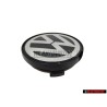 Genuine VW Alloy Wheel Centre Cap Black Chrome - 7D0601165 BXF
