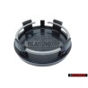 Genuine VW Alloy Wheel Centre Cap Black Chrome - 7D0601165 BXF