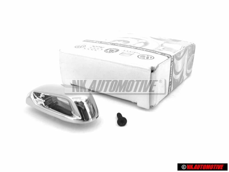 Genuine VW Key Cap Top Chrome Chromed with Screw - 5G0837599A