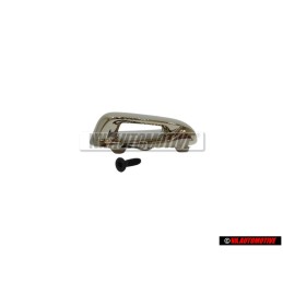 Genuine VW Key Cap Top Chrome Chromed with Screw - 5G0837599A