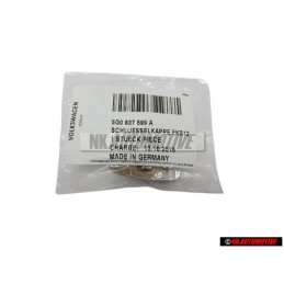 Genuine VW Key Cap Top Chrome Chromed with Screw - 5G0837599A