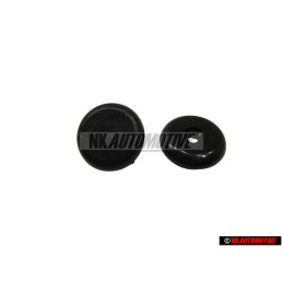 Genuine VW 3 Point Safety Seat Belt Knob Black - 443857847B 4PK
