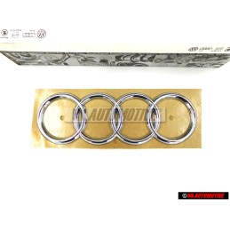 Genuine Audi Rings Rear Boot Badge Emblem Chrome - 441853742 2ZZ