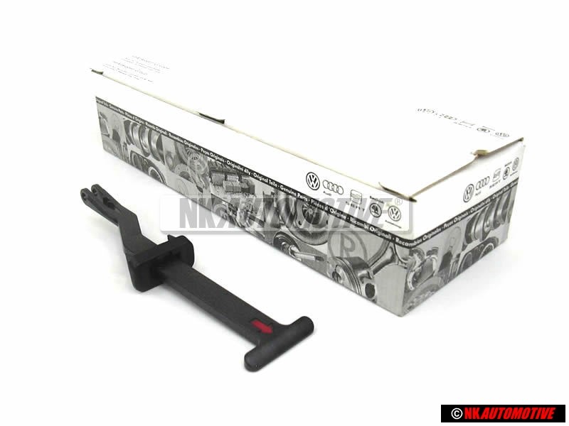 Genuine VW Bonnet Hood Release Handle Rod Black - 3B0823593D 01C