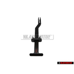 Genuine VW Bonnet Hood Release Handle Rod Black - 3B0823593D 01C