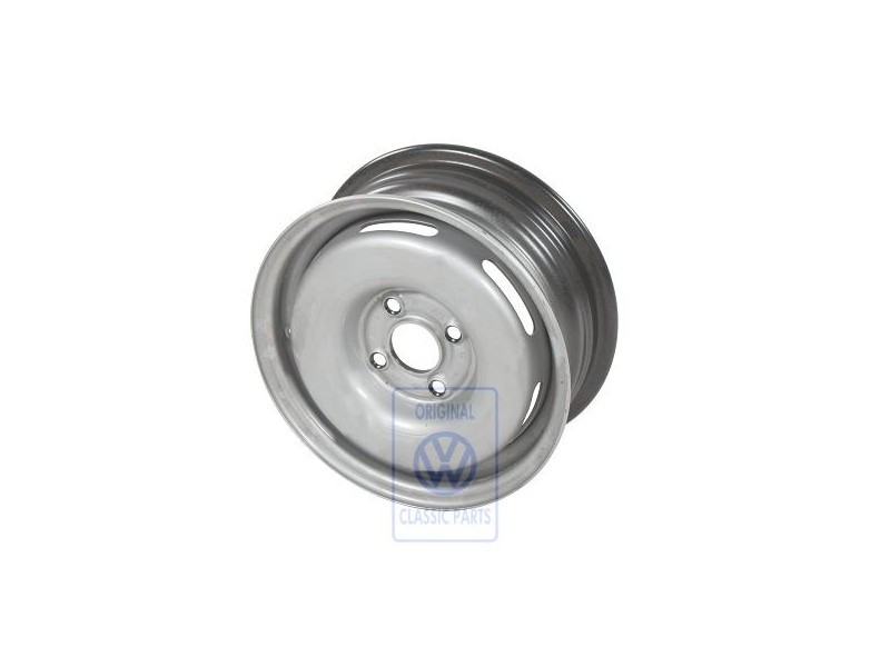 Genuine VW Steel Rim Chrome Colored - 191601025A 091