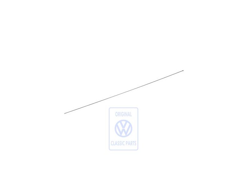 Genuine VW Brake Pipe Already Crimped, Straight Length: - 191611996F