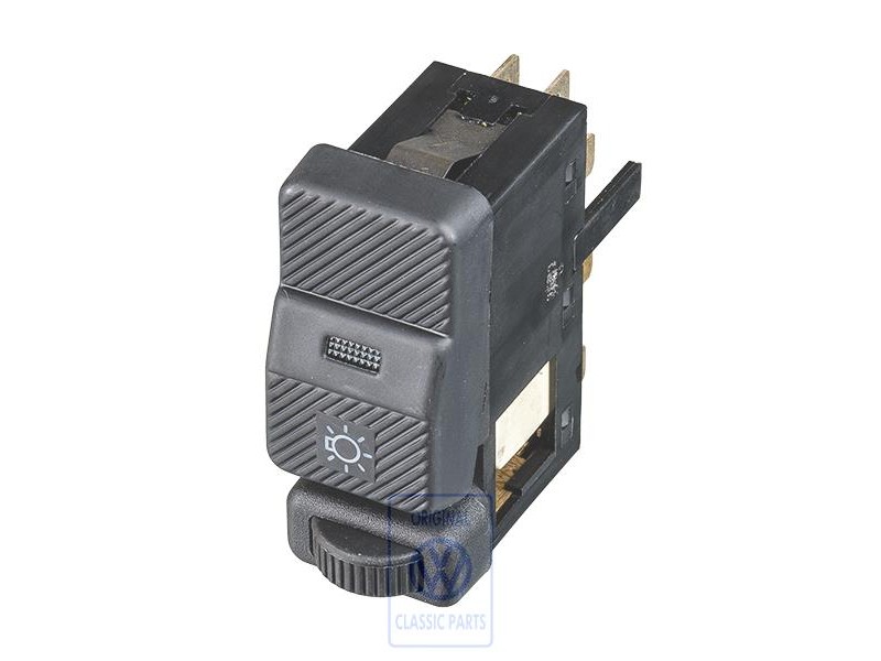 Genuine VW Switch For Lighting Satin Black - 535941531B 01C