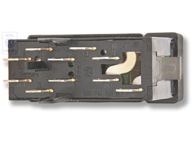 Genuine VW Switch For Lighting w Rheostat For Panel Lighting - 535941531D 01C