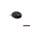 Genuine VW 6 Speed Gear Shift Knob Emblem Badge Chrome Black - 1K0711144A