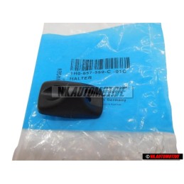 Genuine VW Sun Visor Clip Black - 1H0857559C 01C