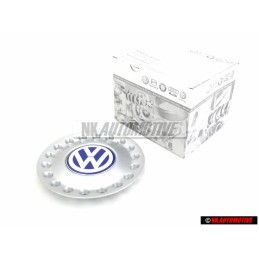 Genuine VW Center Hub Sliver Blue Cap - 1C0601149D GTT