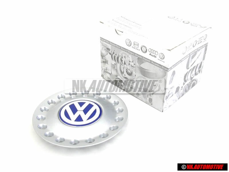 Genuine VW Center Hub Sliver Blue Cap - 1C0601149D GTT