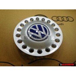 Genuine VW Center Hub Sliver Blue Cap - 1C0601149D GTT