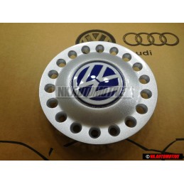 Genuine VW Center Hub Sliver Blue Cap - 1C0601149D GTT