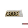 Genuine Audi Rings Rear Boot Badge Emblem Black Glossy - 4M8853742A T94