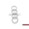 Genuine Audi Rings Front Grill Badge Emblem Chrome - 4E0853605A 2ZZ