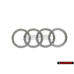 Genuine Audi Rings Front Grill Badge Emblem Chrome - 8P0853605