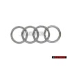 Genuine Audi Rings Front Grill Badge Emblem Chrome - 8P0853605