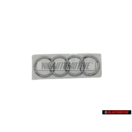 Genuine Audi Rings Rear Boot Badge Emblem Chrome - 8H0853742 2ZZ