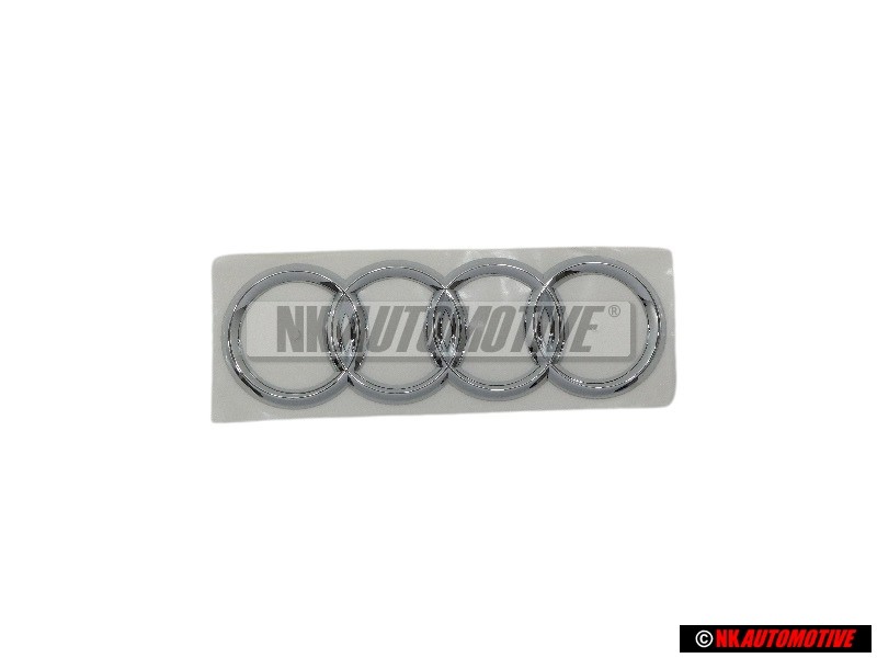 Genuine Audi Rings Rear Boot Badge Emblem Chrome - 8H0853742 2ZZ