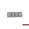 Genuine Audi Rings Rear Boot Badge Emblem Chrome - 8H0853742 2ZZ