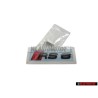 Genuine Audi RS6 Rear Boot Badge Emblem Black Red - 4K0853740 T94
