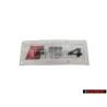 Genuine Audi RS4 Rear Boot Badge Emblem Black Red - 8W9853740 T94
