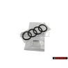 Genuine Audi Rings Rear Boot Badge Emblem Black Glossy - 8W8853742A T94