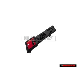 Genuine Audi RS7 Front Grill Badge Emblem Black Red - 4K8853736C T94