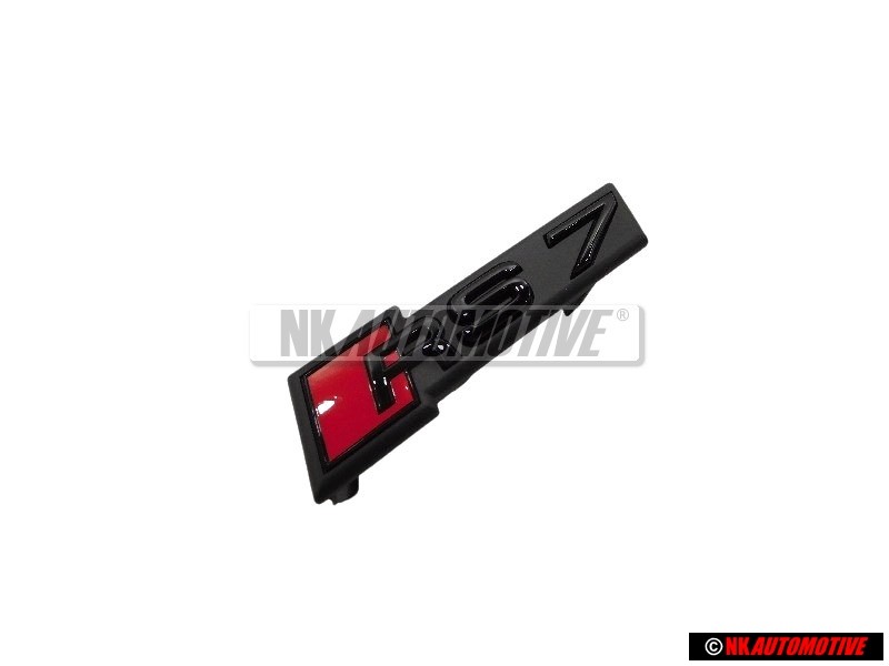 Genuine Audi RS7 Front Grill Badge Emblem Black Red - 4K8853736C T94