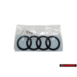 Genuine Audi Rings Rear Boot Badge Emblem Black Glossy - 8W6853742A T94