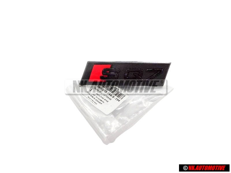 Genuine Audi SQ7 Front Grill Badge Emblem Black Red - 4M0853748B T94