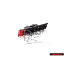 Genuine Audi RSQ8 Front Grill Badge Emblem Black Red - 4M8853736A T94