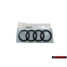 Genuine Audi Rings Rear Boot Badge Emblem Black Glossy - 4S7853742D T94