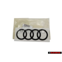 Genuine Audi Rings Rear Boot Badge Emblem Black Glossy - 4K8853742B T94