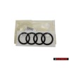 Genuine Audi Rings Rear Boot Badge Emblem Black Glossy - 4K8853742B T94