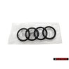 Genuine Audi Rings Front Grill Badge Emblem Black Glossy - 8J0853605B T94