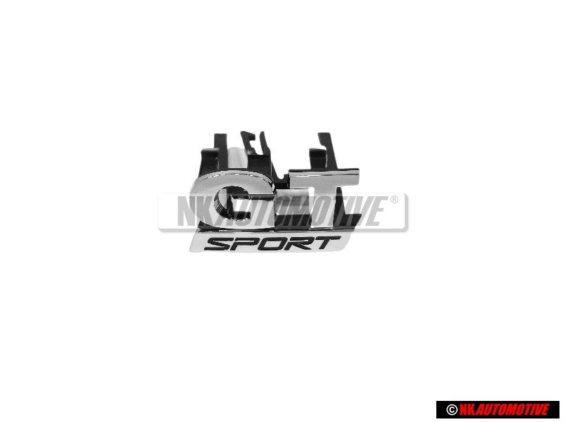 Genuine VW GT SPORT Front Grill Badge Emblem Chrome - 1K6853679C
