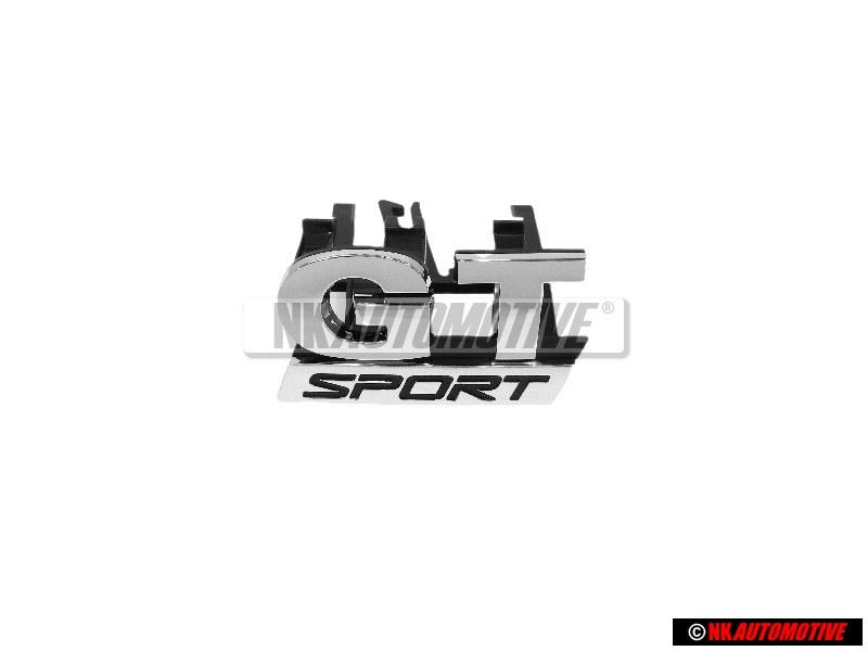Genuine VW GT SPORT Front Grill Badge Emblem Chrome - 1K6853679B