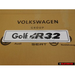 VW Classic Parts Golf R32 number plate - ZCP905031
