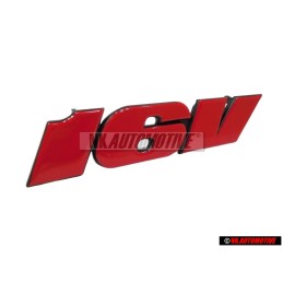 Genuine VW 16V Front Grill Badge Emblem Red - 1H6853679G